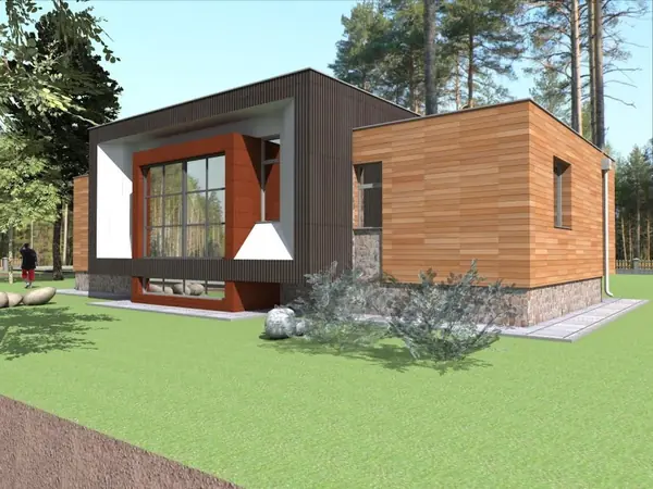 Минимализм в частной архитектуре.