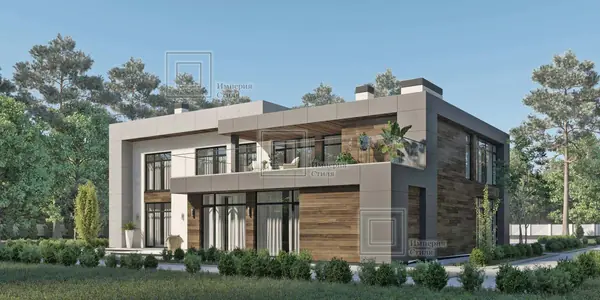 Проект дома с тренажерным залом и бассейном