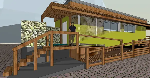 Реконструкция туалета на городском пляже