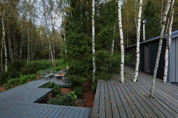 Частный сад в КП "Снегири". Осень.