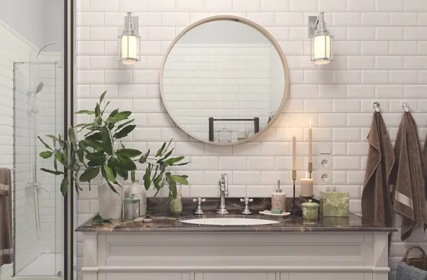 Ванная комната в скандинавском стиле