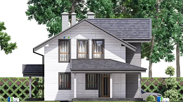 Проект дома с мансардой 11х15 м S159м2 F-15164