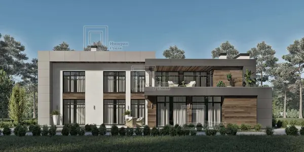 Проект дома с тренажерным залом и бассейном