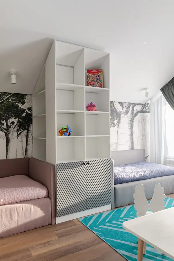 Яркий интерьер таунхауса