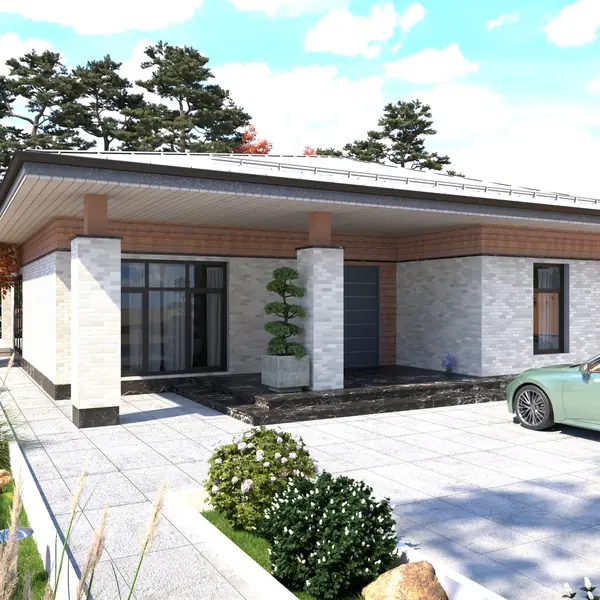 Одноэтажный жилой дом