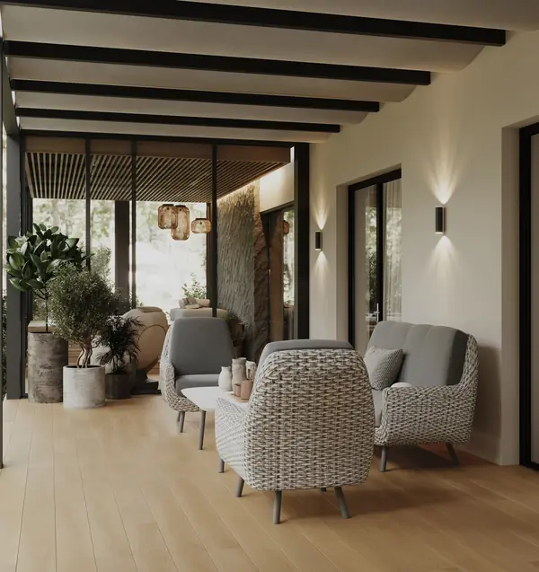 Дизайн интерьера дома в кп Урман— 174 м²