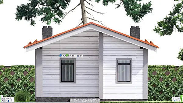 Проект одноэтажного дома 7х10м S46м2 F-15101