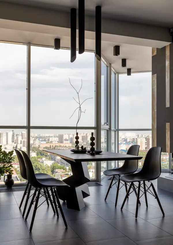 Квартира с бирюзовым акцентом