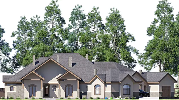 Проект одноэтажного дома 34х26м S428м2 F-17216