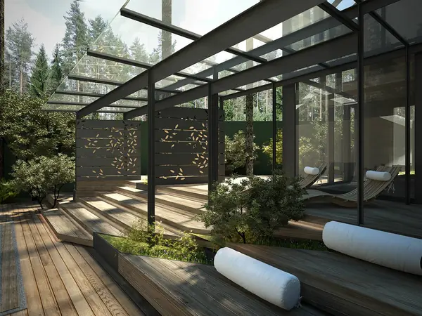 Терраса в загородной резиденции