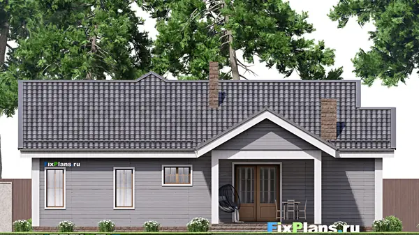 Проект одноэтажного дома 16х15м S150м2 F-16415