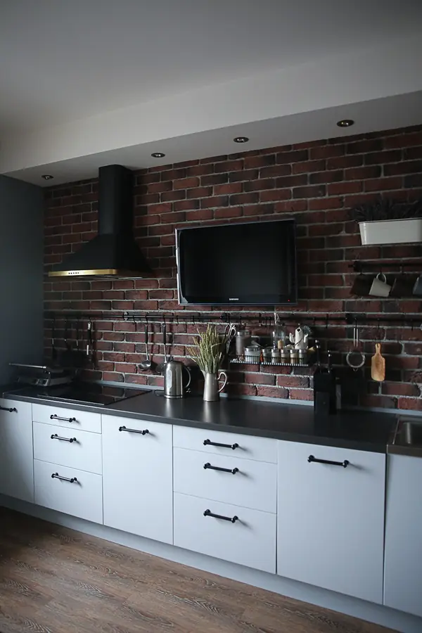 Дизайн интерьера 1-комнатной квартиры в индустриальном стиле