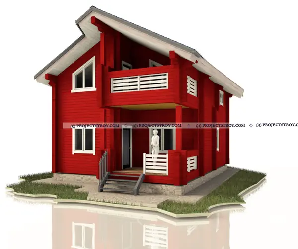 Деревянный дом из профилированного бруса