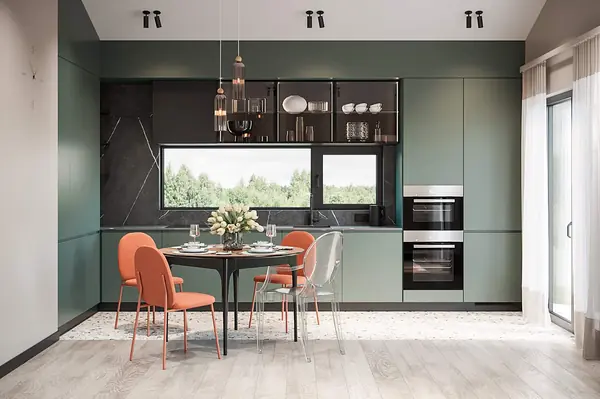 Дизайн интерьера дом 71 м² фьюжн Ольховка Кантри Клаб