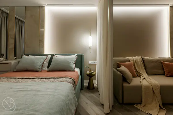 Спальня, зал