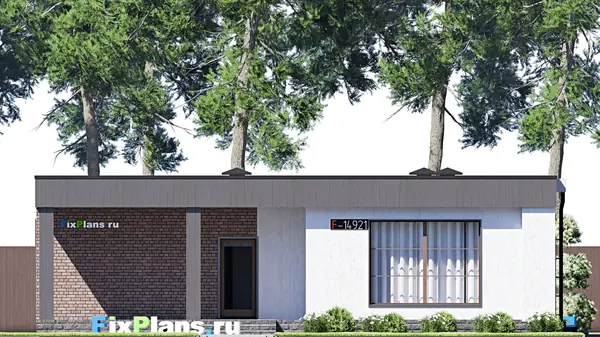 Проект одноэтажного дома 9х14м S81м2 F-14921