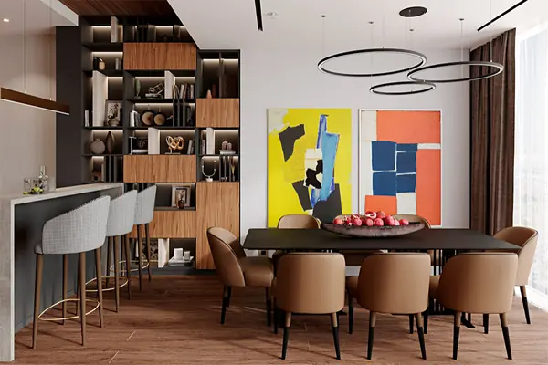 Столовая зона со столом Solo