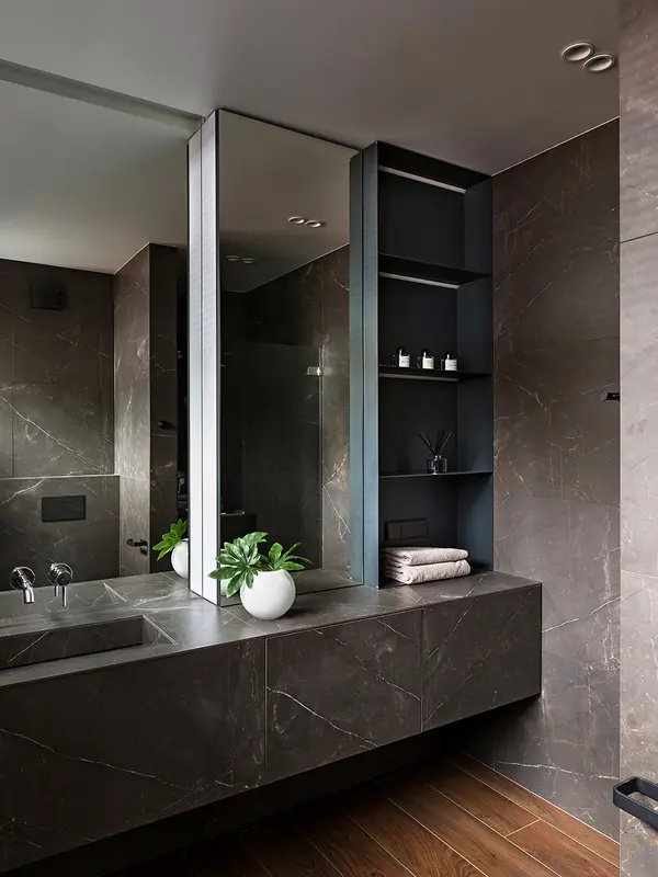 Нескучная монохромность.Дом в ЖК «Пирс» в Минске