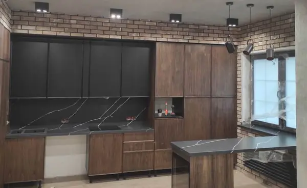 Столешница, стеновая панель, барная стойка-подоконник из кварца