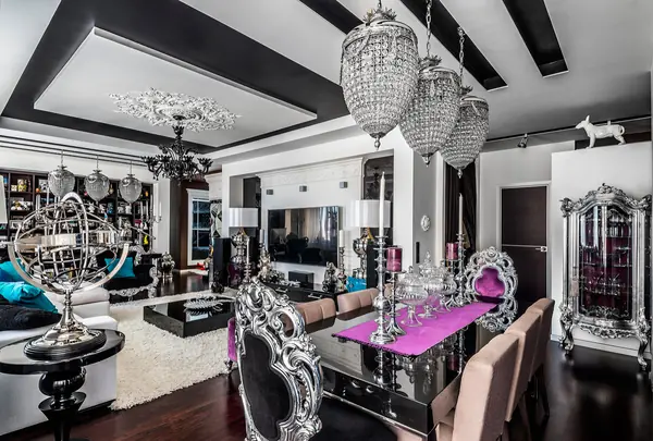 Съёмка интерьера квартиры в стиле фьюжн.