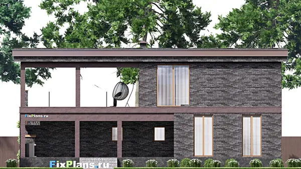 Проект двухэтажного дома 16х17 м S401м2 F-14651