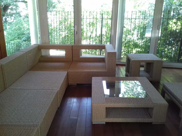 Плетеная мебель для террасы