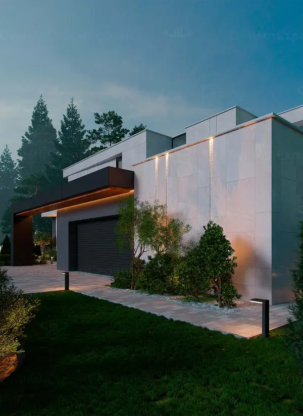 Современный дом «Бремор» с плоской крышей