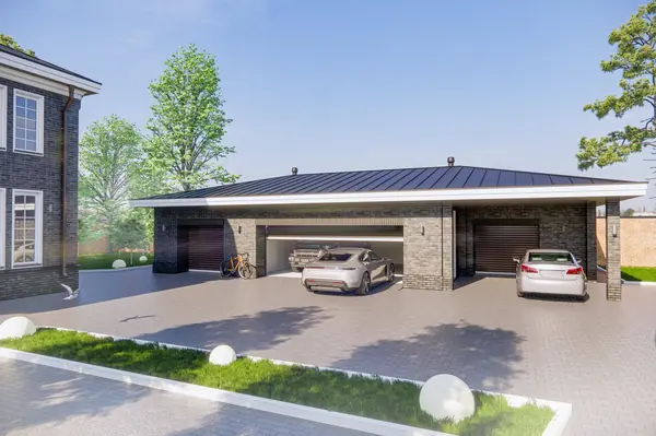 Жилой дом с гаражным комплексом