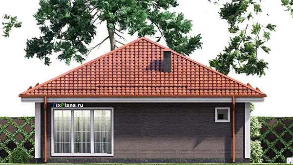 Проект одноэтажного дома 12х11м S94м2 F-15335