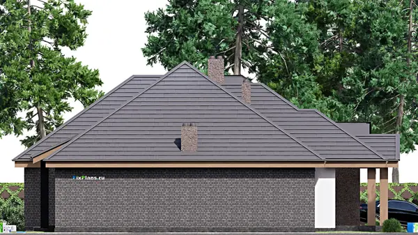 Проект одноэтажного дома 20х18м S241м2 F-16955