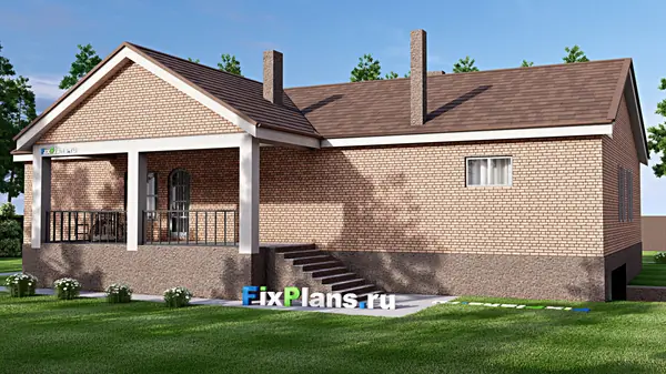 Проект одноэтажного дома 22х18м S438м2 F-16892