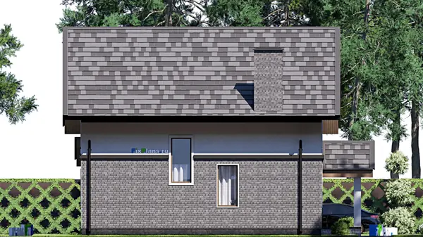 Проект дома с мансардой 12х13 м S176м2 F-17729