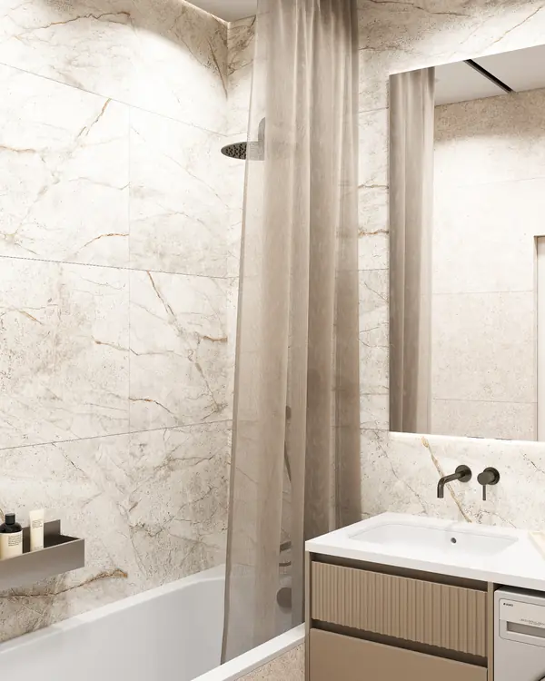 Современная классика 42м2 в ЖК Alia