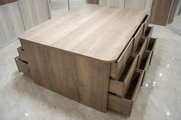 Гардеробная комната на цокольном этаже