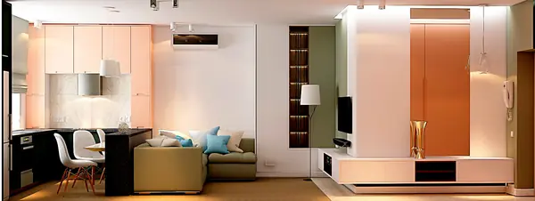 СТИЛЬНЫЙ МИНИМАЛИЗМ (гостиная, кухня-столовая)