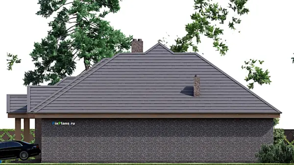 Проект одноэтажного дома 20х18м S241м2 F-16955