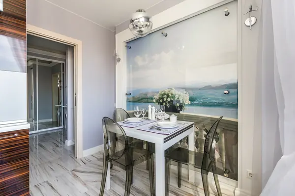 Кухня.Фотообои под стеклом