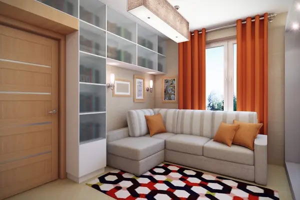 Kitchen and living room