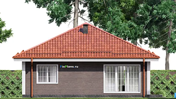 Проект одноэтажного дома 12х11м S94м2 F-15335