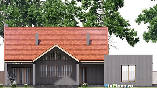 Проект одноэтажного дома 18х21м S246м2 F-16685