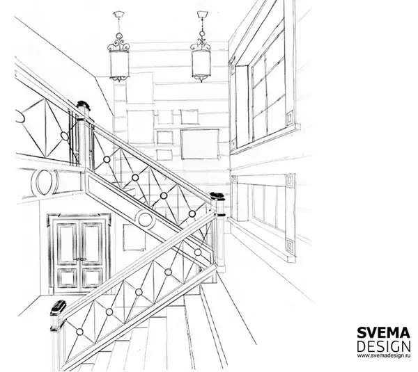 Дизайн-проект интерьера коттеджа у залива