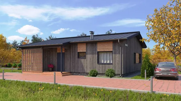 Дом из клеёного бруса для постоянного проживания "Базис 4"