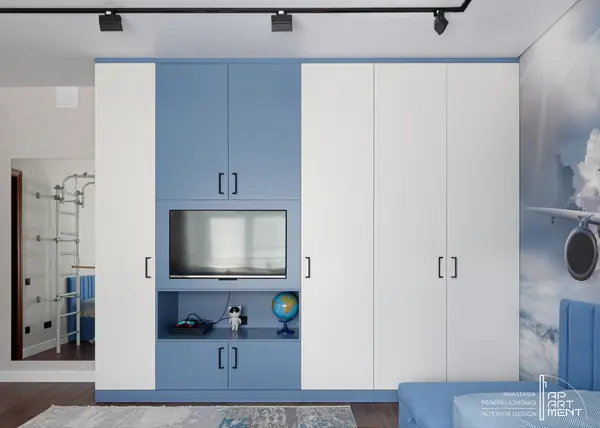 Дизайн детской 24.3 м2 для двух братьев