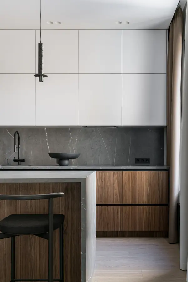 Квартира для активной семьи в минималистичном стиле