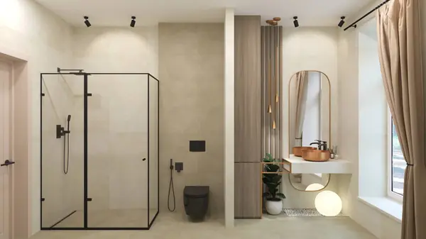 Гостевой санузел в частном доме