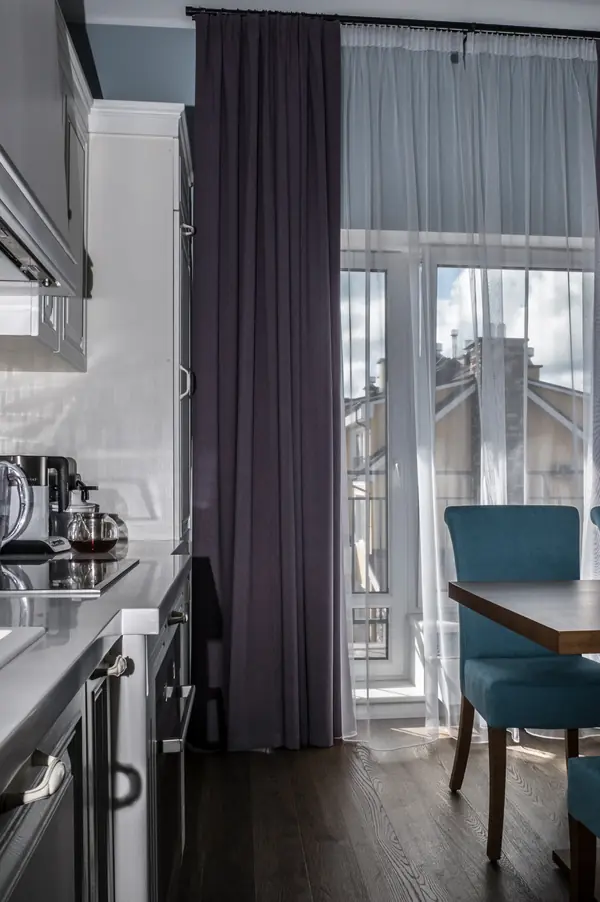 Шторы для гостиной в ЖК Ангелово.