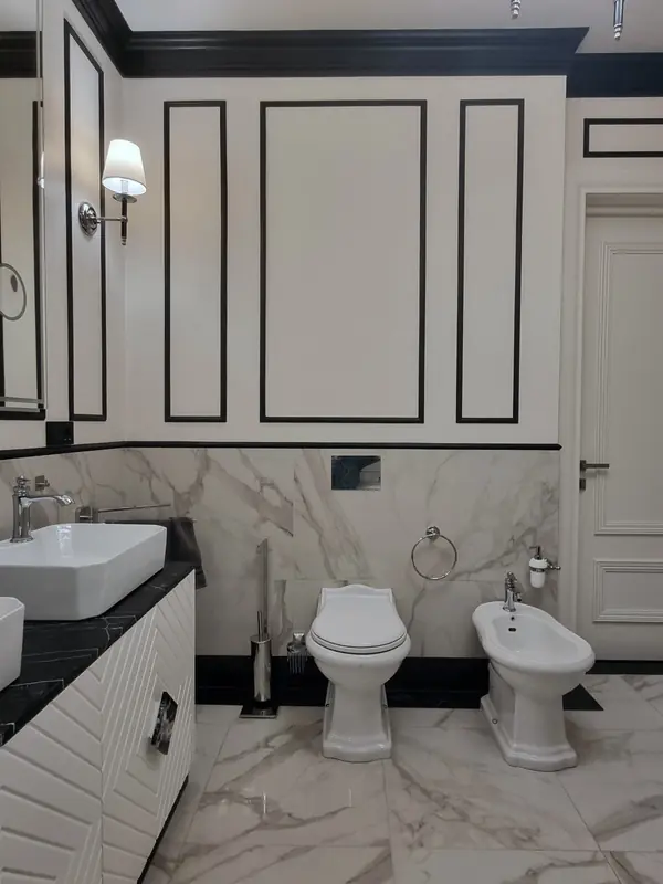 Редизайн санузла в стиле современной классики