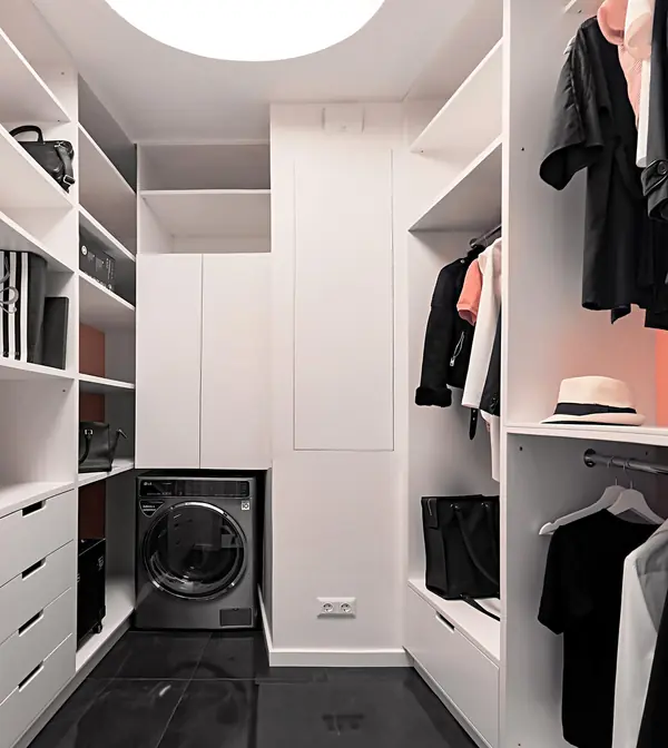 Черно белая квартира в ЖК Ясный