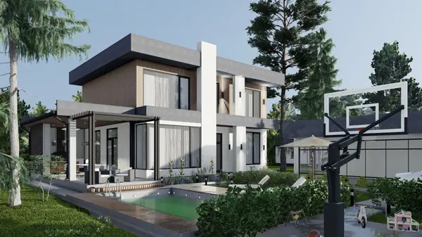 Дом в современном стиле.