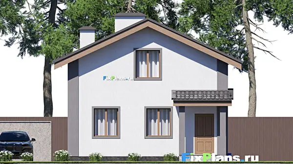 Проект дома с мансардой 8х13 м S127м2 F-17810